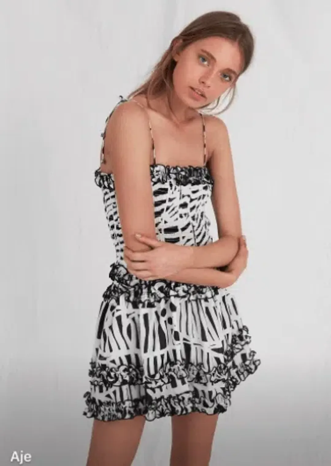 Aje Tribola Dress Print Size 10 for rent on The Volte - main image