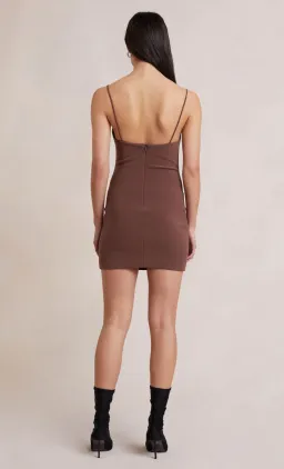 Bec and Bridge Ivy Mini Dress Brown Size 8 for rent on The Volte - image 2