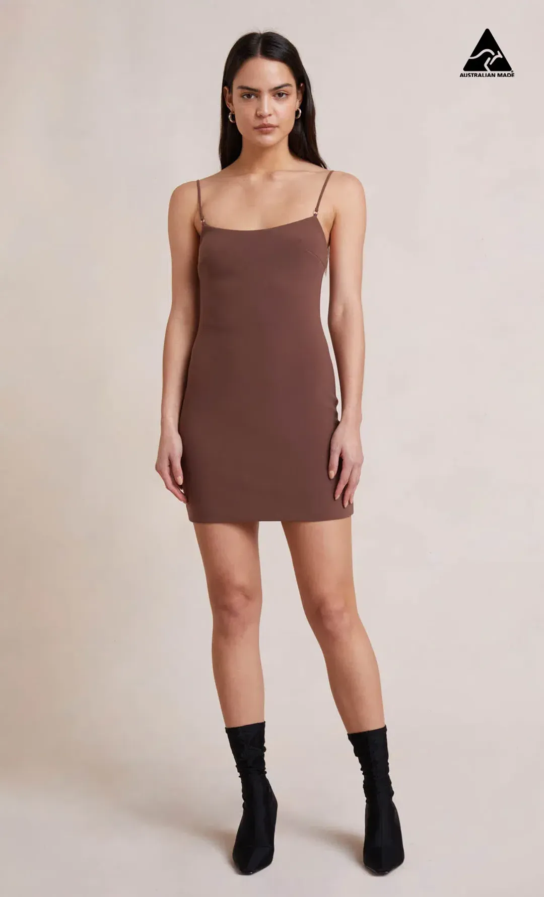 Bec and Bridge Ivy Mini Dress Brown Size 8 for rent on The Volte - main image