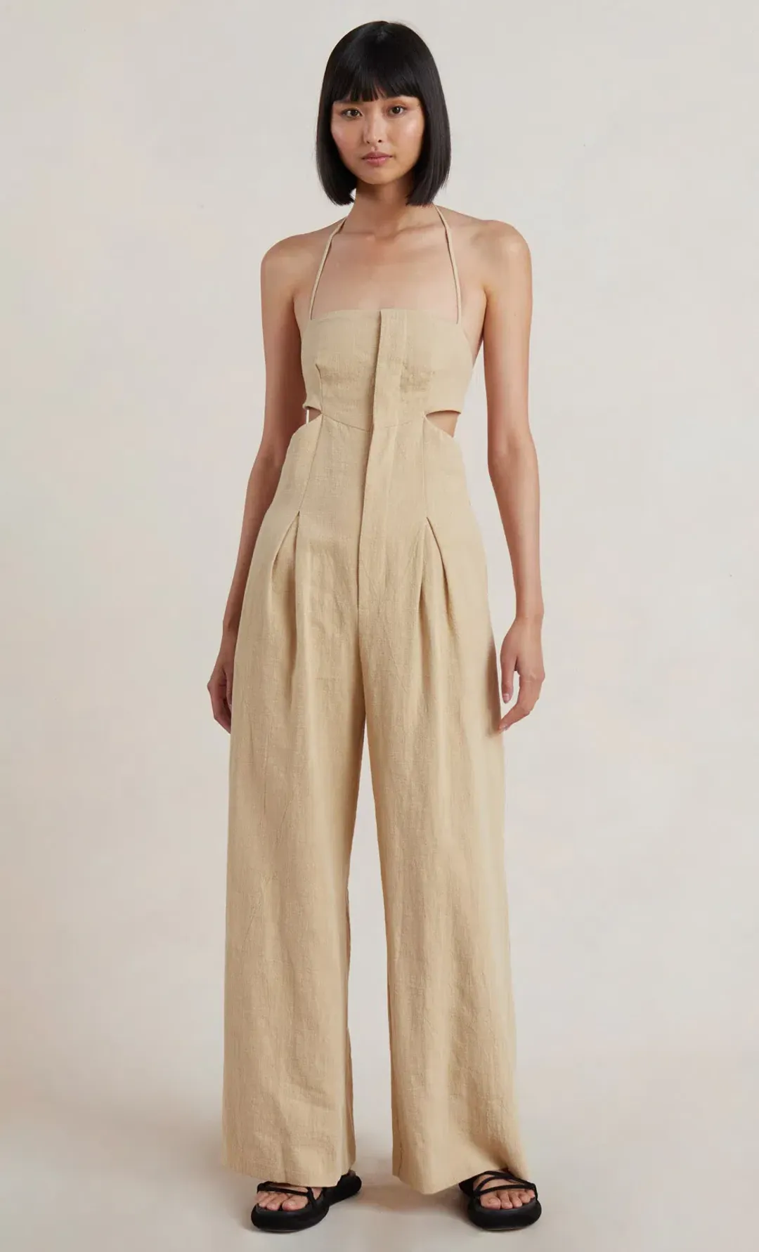 Bec & Bridge Monty Jumpsuit Pecan Brown Size 12 for rent on The Volte - main image