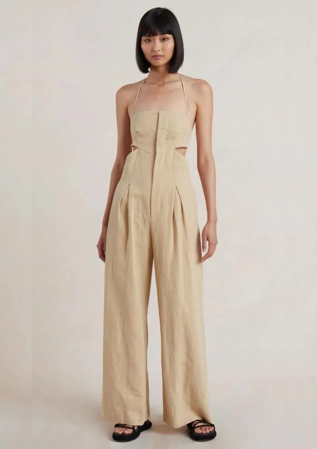 Bec & Bridge Monty Jumpsuit Pecan Brown Size 12 for rent on The Volte - main image