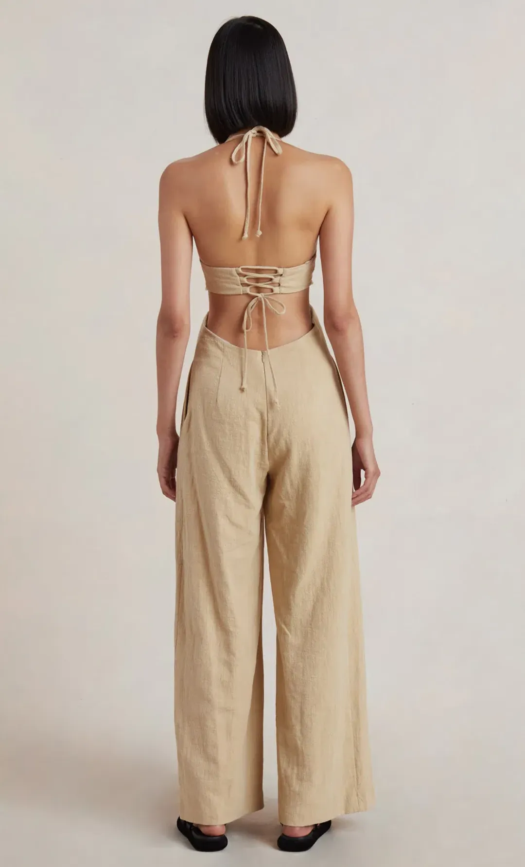 Bec & Bridge Monty Jumpsuit Pecan Brown Size 12 for rent on The Volte - main image