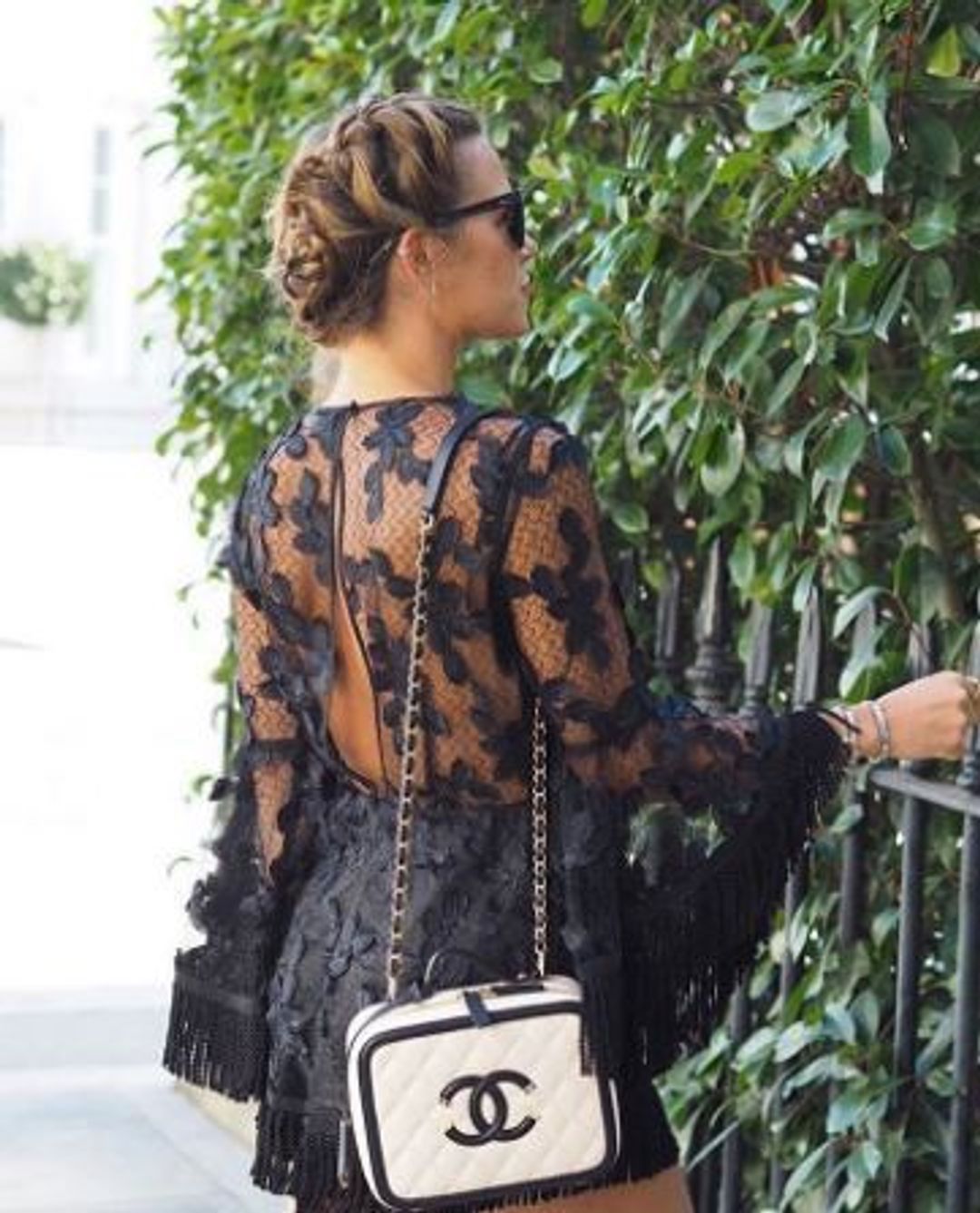 Alice McCall Ziggy Stardust Playsuit in Black Size 10 for rent on The Volte - main image