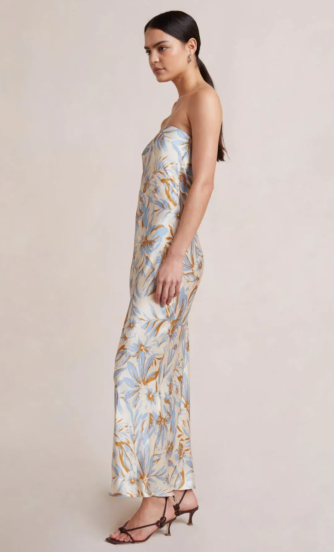 Bec & Bridge Stella Strapless Dress Print Size 12 for rent on The Volte - main image
