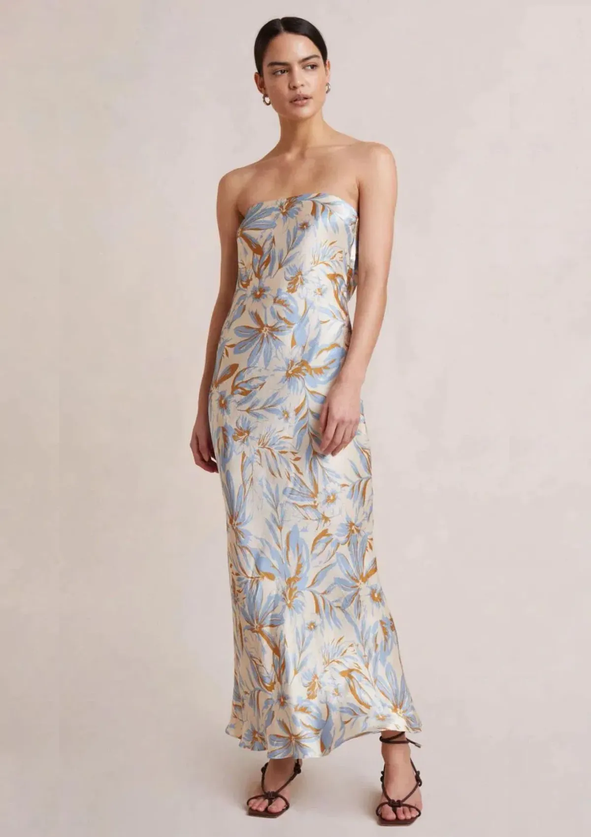 Bec & Bridge Stella Strapless Dress Print Size 12 for rent on The Volte - main image