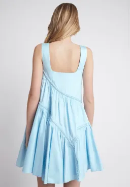 Aje Casabianca Sleeveless Braided Dress Blue Size 12 for rent on The Volte - image 2