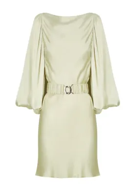Shona Joy Giselle Balloon Sleeve Mini Dress with Belt Green Size 10 for rent on The Volte - image 5