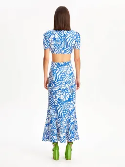 Alice McCall Daisy Daze Crop Top and Skirt Set Print Size 6 for rent on The Volte - image 3