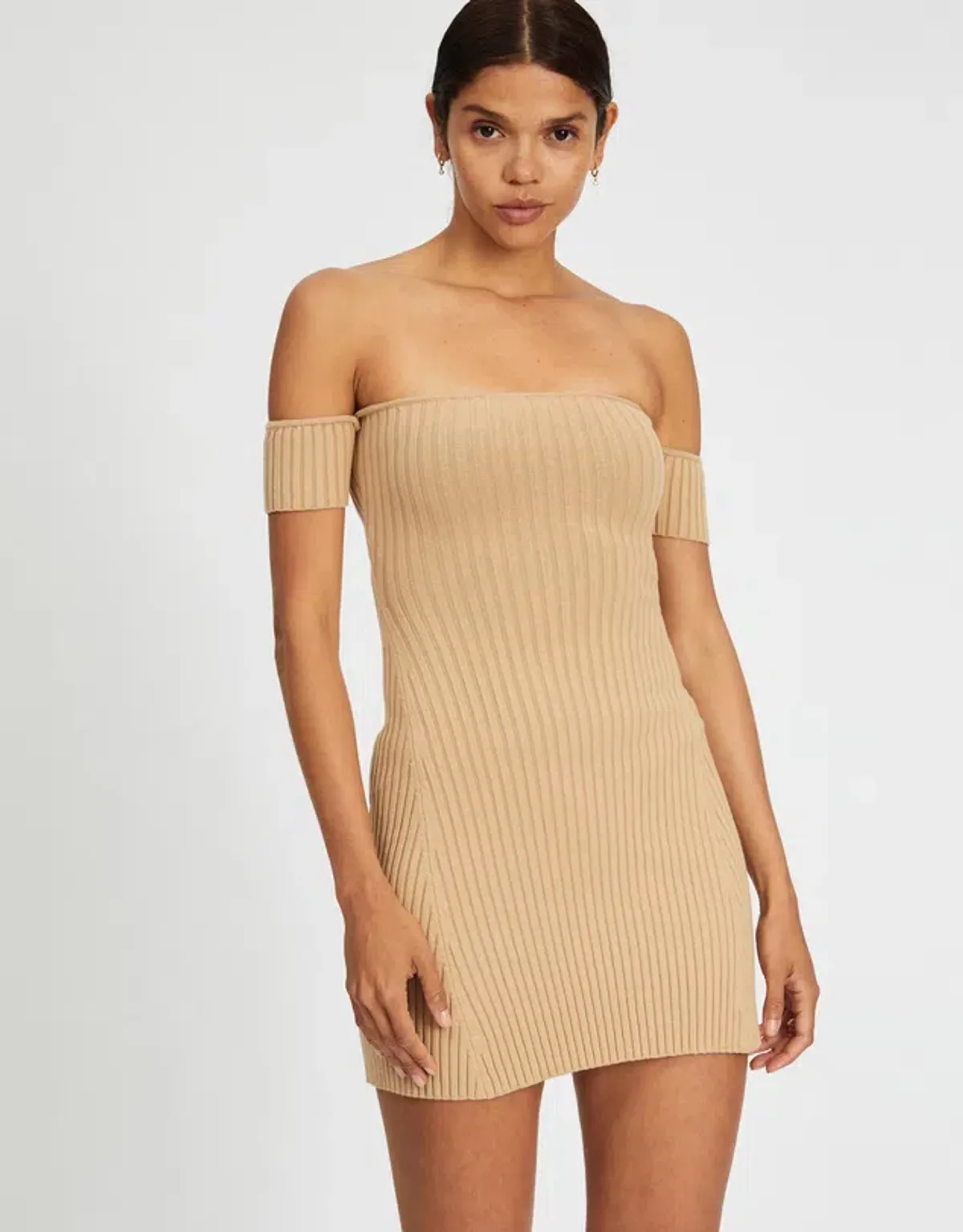 Anna Quan Candice Mini Dress Chai Brown Size 6 - Image 2