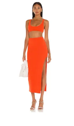 Bec & Bridge Taylor Knit Set Bright Chili Size 8 for rent on The Volte - image 1