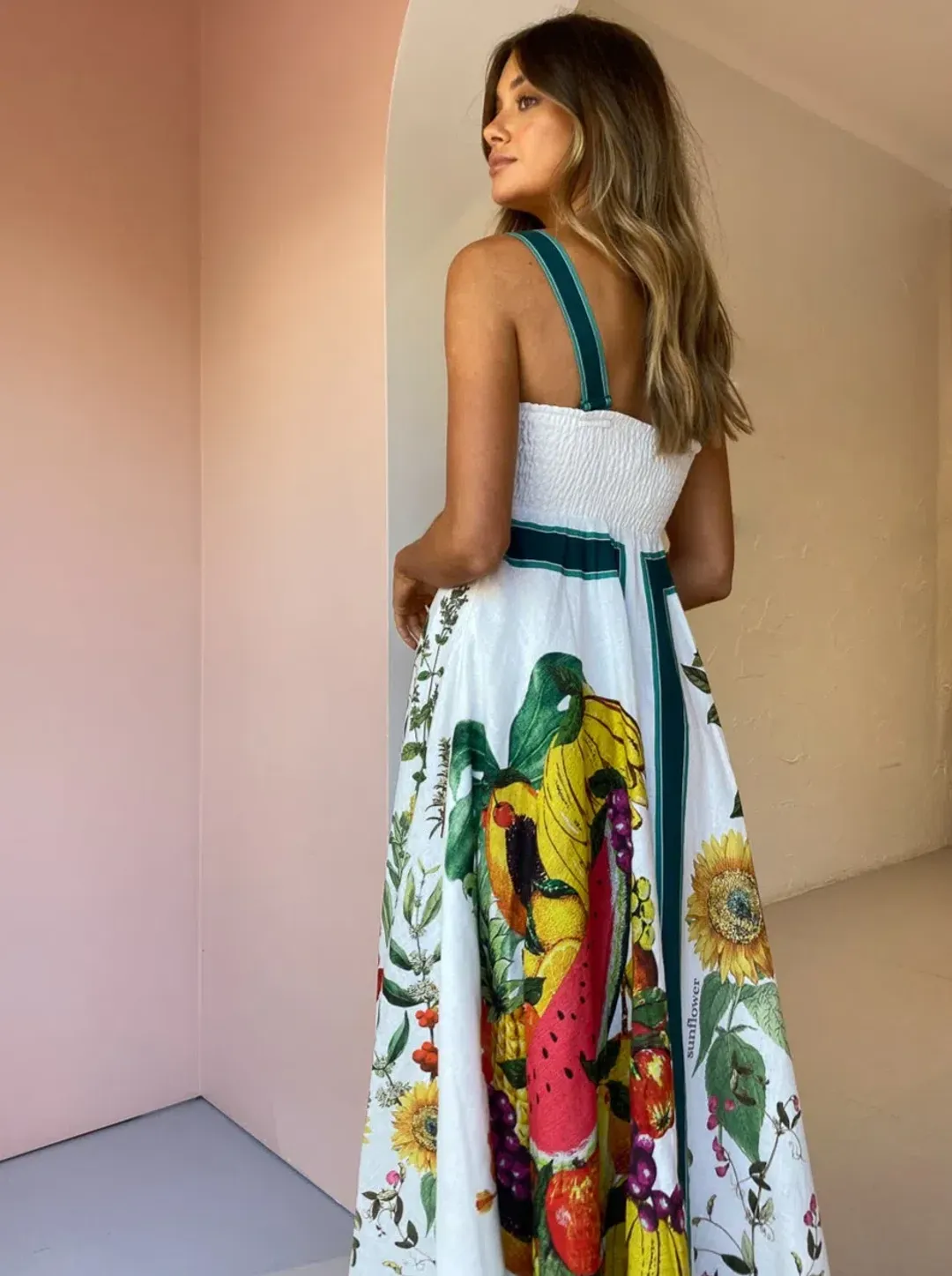 Alemais Frutta Midi Sundress in Multi Size 10 for rent on The Volte - main image