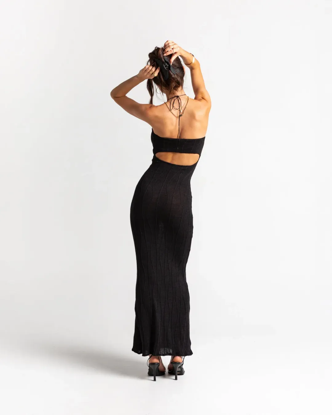 Arcina Ori Cindy Dress Black Size 6 for rent on The Volte - main image