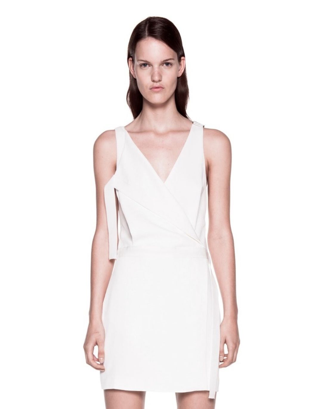 Dion Lee Whitewash Utility Mini Dress for rent on The Volte - main image