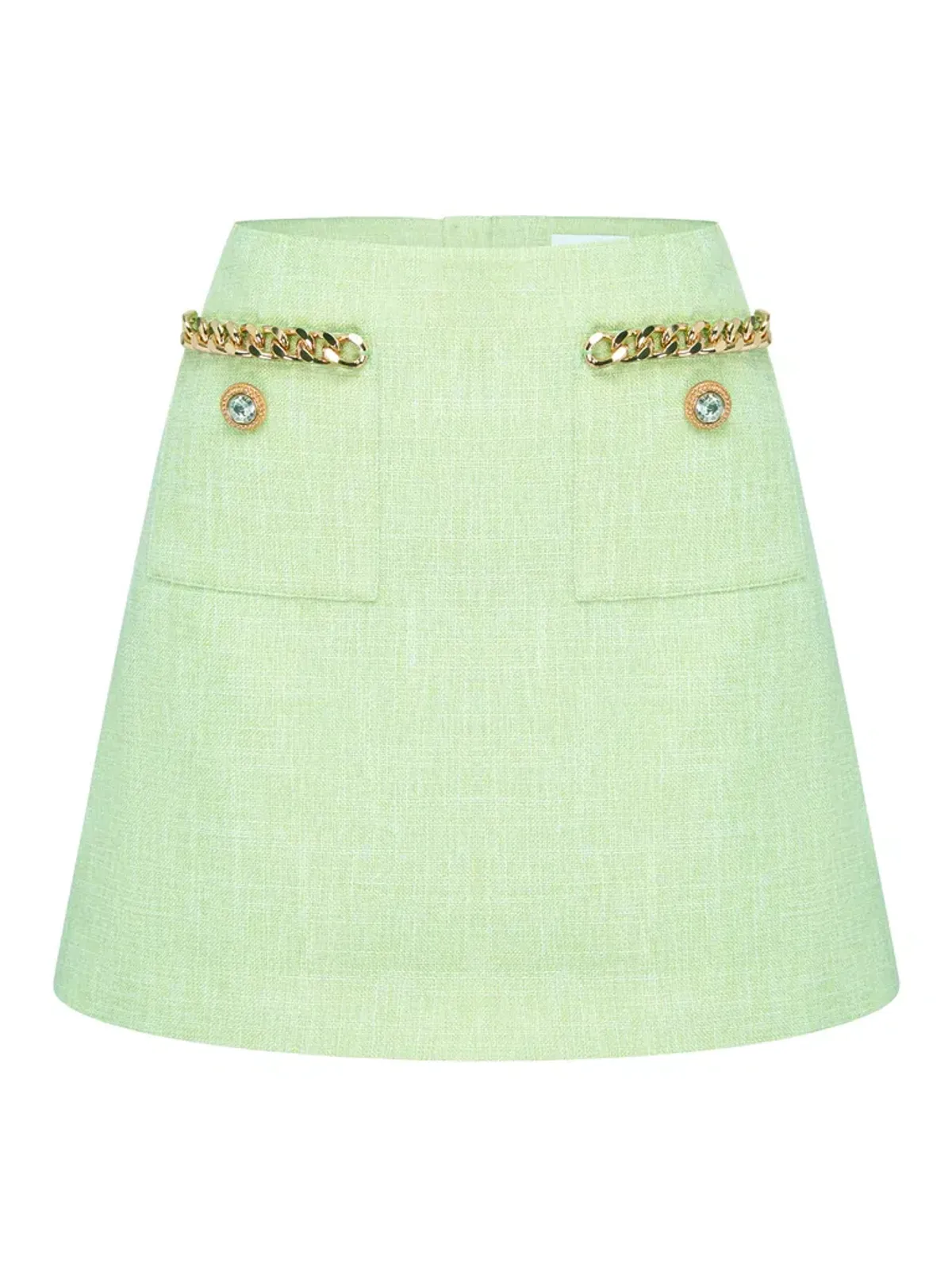 Alice McCall Catalina Jacket and Mini Skirt Set Lime Cream Size 10 - Image 5