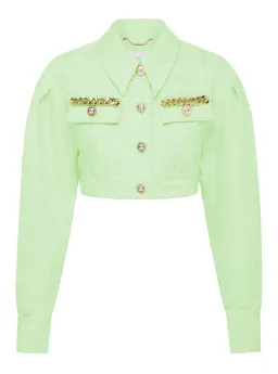 Alice McCall Catalina Jacket and Mini Skirt Set Lime Cream Size 10 for rent on The Volte - image 4