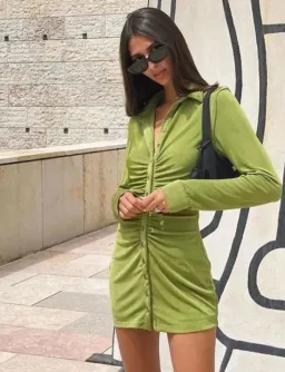 With Jéan Andy Dress Forest Green Size S for rent on The Volte - image 1