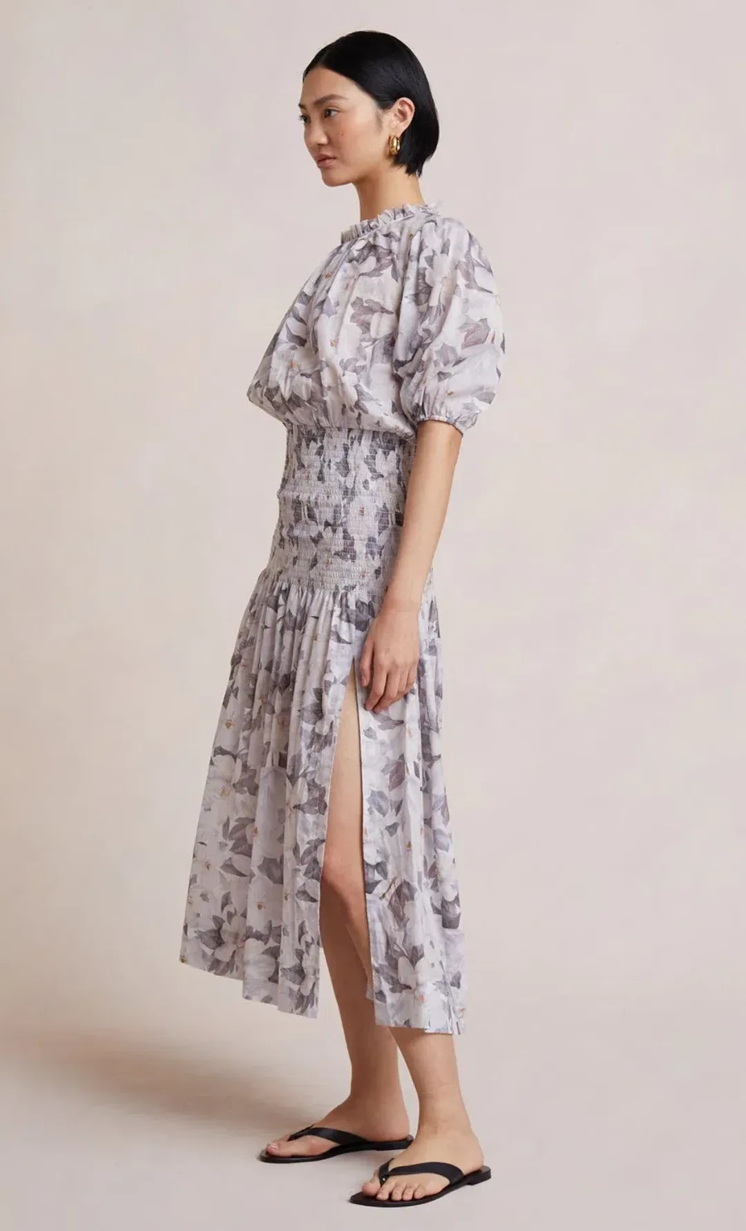 Bec & Bridge Gardenia Short Sleeve Midi Dress Purple Size 8 for rent on The Volte - main image