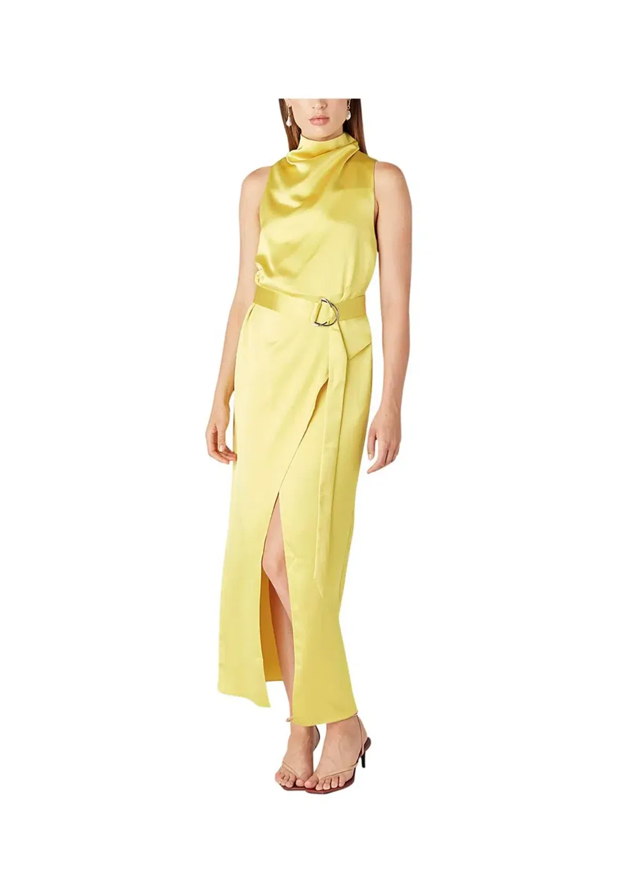 Camilla and Marc Phoebe Drape Dress Yellow Size 10 - Image 5