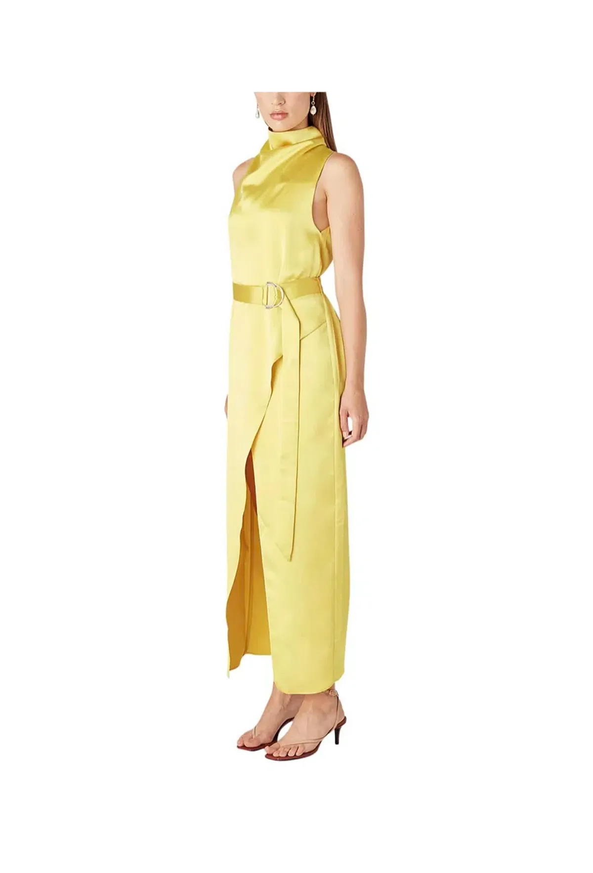 Camilla and Marc Phoebe Drape Dress Yellow Size 10 - Image 2