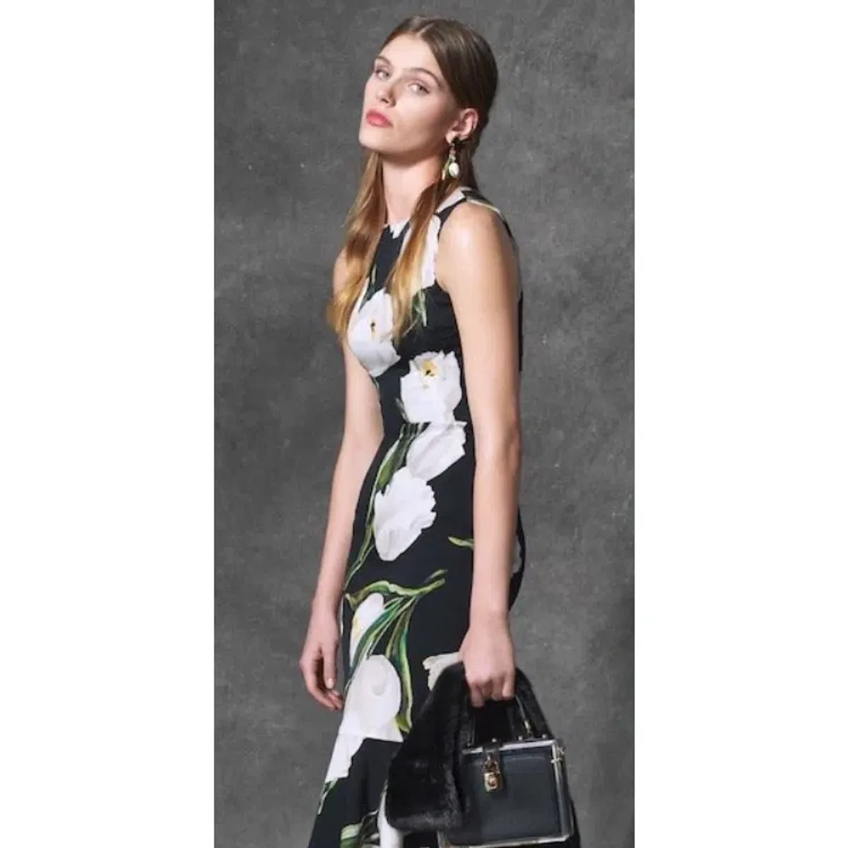Dolce & Gabbana Tulip Print Dress Size 8 for rent on The Volte - main image
