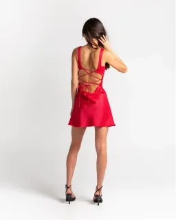 Arcina Ori Valentine Mini Dress Red Size S for rent on The Volte - image 4