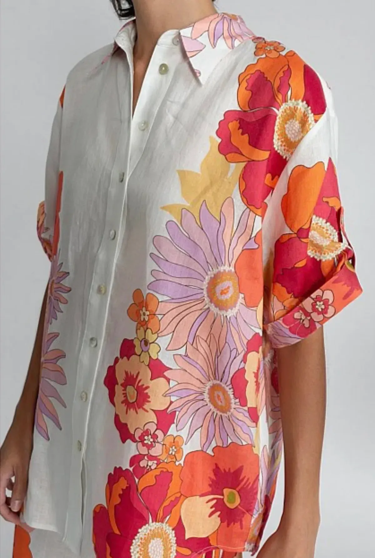 Alemais Calista relaxed shirt & Circle Skirt Print Size 14 - Image 6