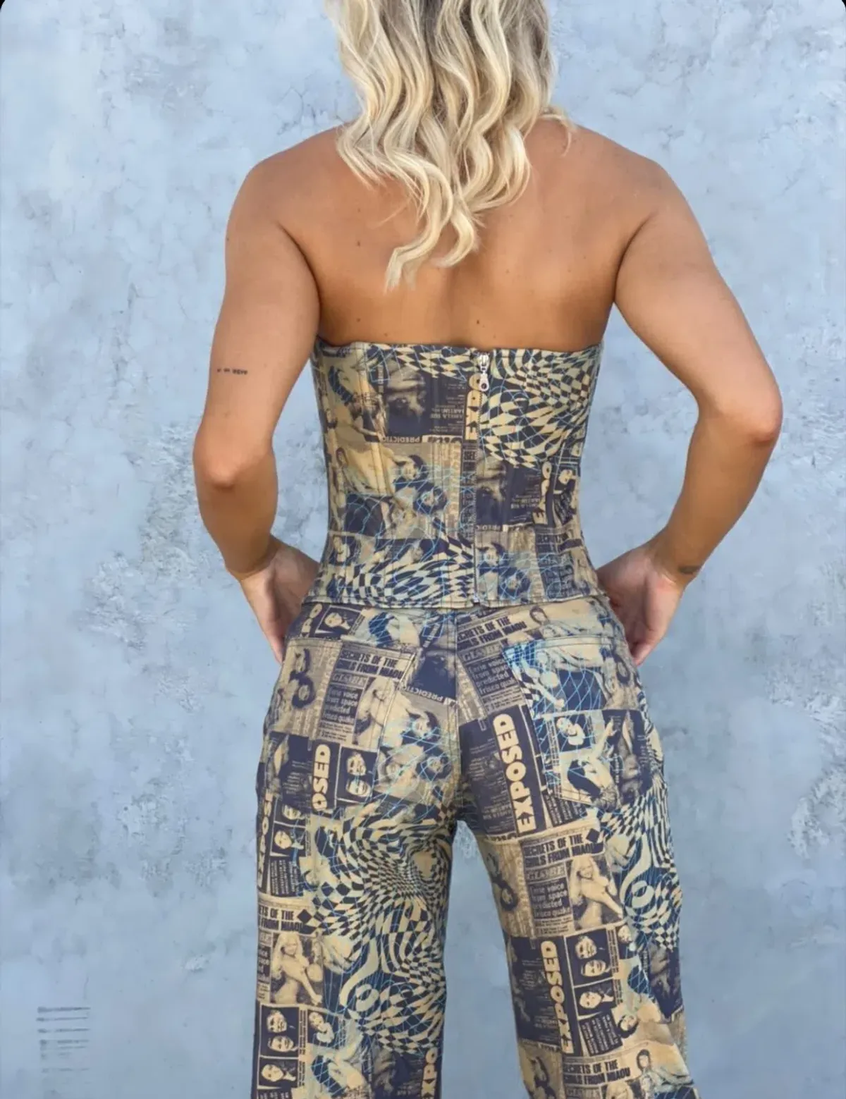 Miaou leia Corset and Fargo Pant Set in Wanted Size 6 - Image 6