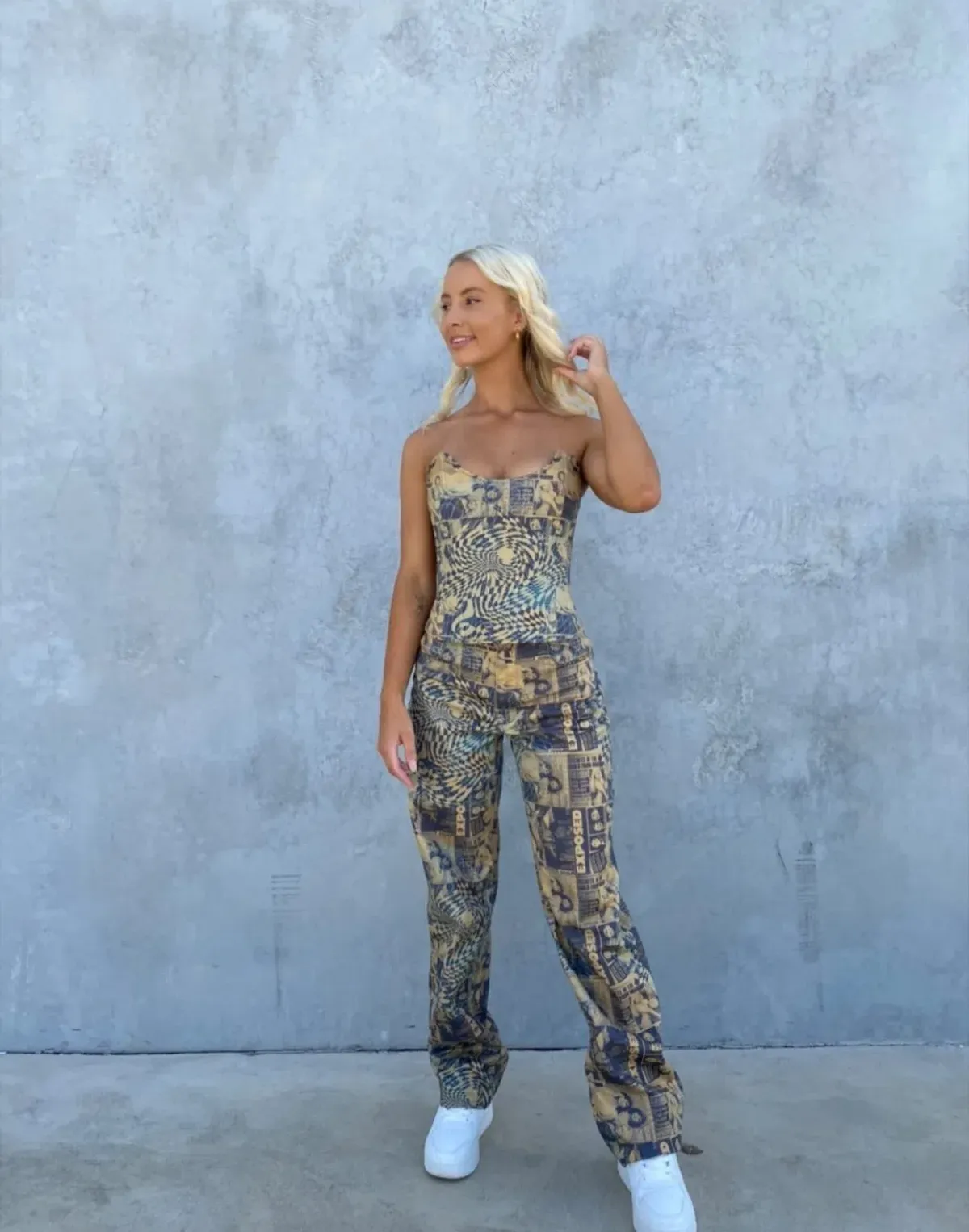 Miaou leia Corset and Fargo Pant Set in Wanted Size 6 - Image 4