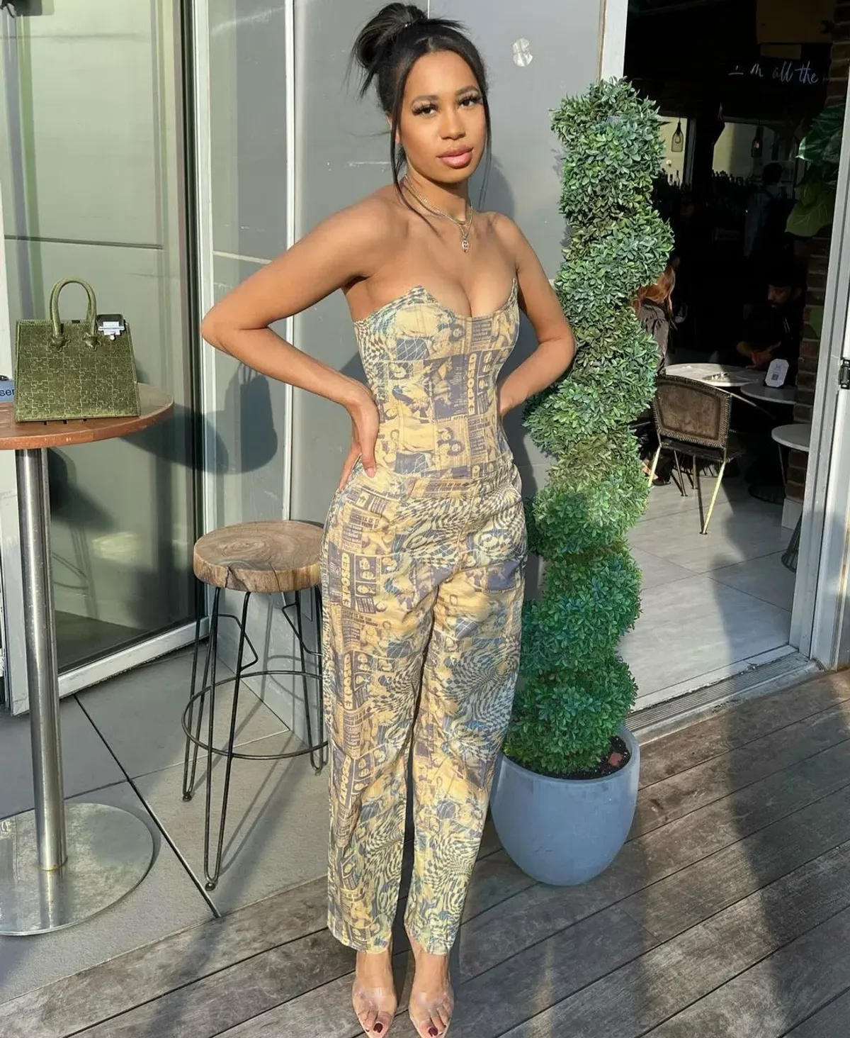 Miaou leia Corset and Fargo Pant Set in Wanted Size 6 - Image 3