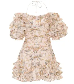 Zimmermann Painted Hearts Fold Dress Print Size 0 for rent on The Volte - image 3