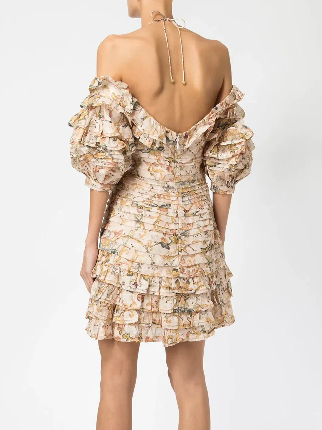 Zimmermann Painted Hearts Fold Dress Print Size 0 for rent on The Volte - main image