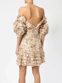 Zimmermann Painted Hearts Fold Dress Print Size 0 for rent on The Volte - image 2