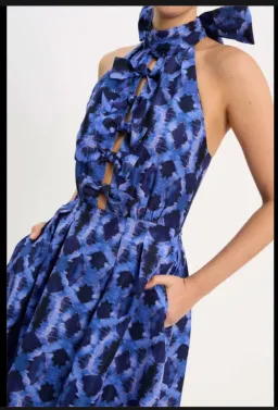 Rebecca Vallance - Shiloh Halter Midi Dress - Size 8 (fits 6 - 8) for rent on The Volte - image 5