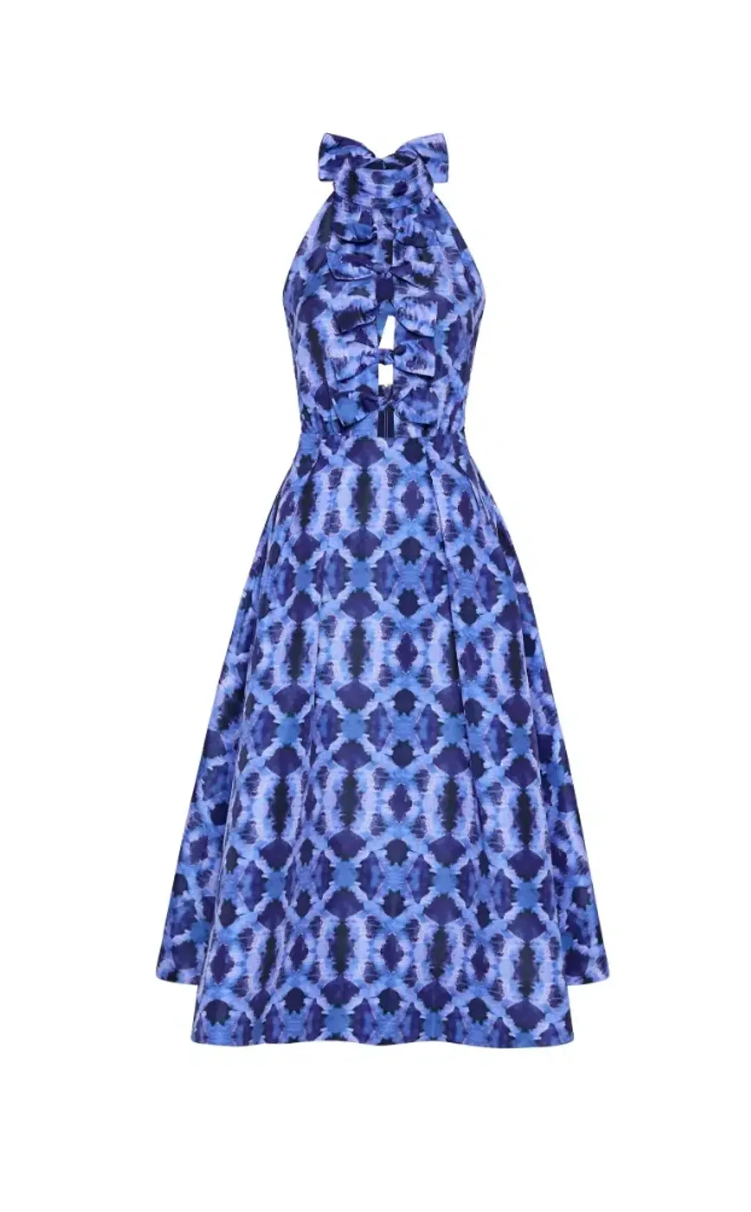 Rebecca Vallance - Shiloh Halter Midi Dress - Size 8 (fits 6 - 8) for rent on The Volte - main image