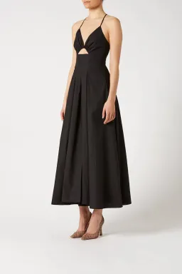 Scanlan Theodore Cotton Strappy Dress Black Size 6 for rent on The Volte - image 4