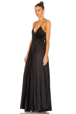 A.L.C. Aries Satin Pleated Dress Black 8 for rent on The Volte - image 4