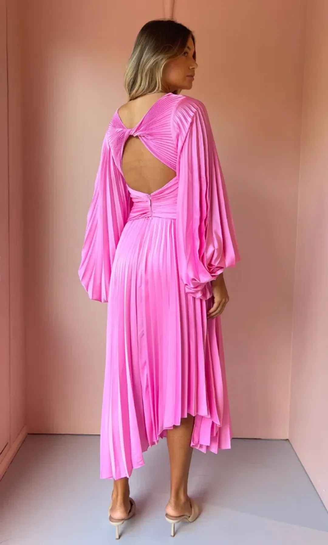 Acler Palms Dress Confetti Pink Size 12 for rent on The Volte - main image