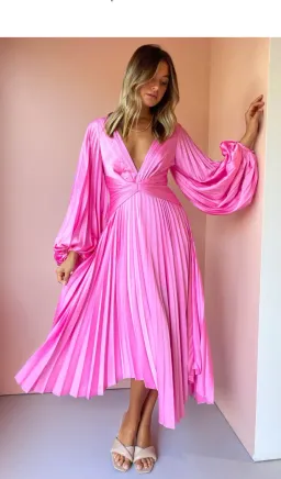 Acler Palms Dress Confetti Pink Size 12 for rent on The Volte - image 1