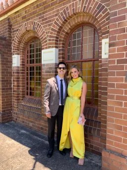 Camilla and Marc Phoebe Drape Dress Yellow Size 10 for rent on The Volte - image 4