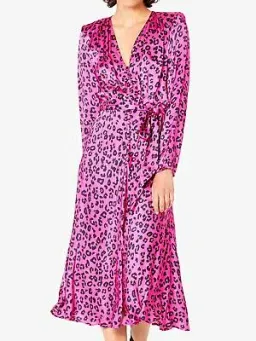 Ghost London Meryl Leopard Print Dress Print Size 8 for rent on The Volte - image 1