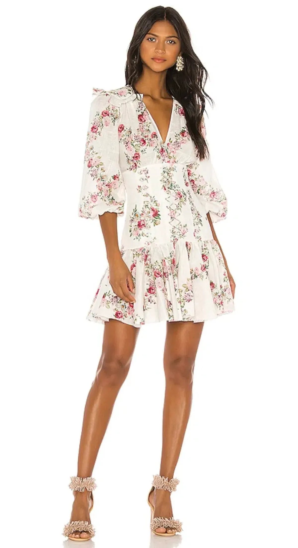 Zimmermann Honour Corset Dress Print Size 8 - Image 1