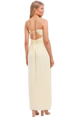 Bec and Bridge Isla Midi Dress Yellow Size 6 for rent on The Volte - image 2