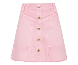 Aje Triada Denim Mini Skirt Bon Bon Pink Size 8 for rent on The Volte - image 3