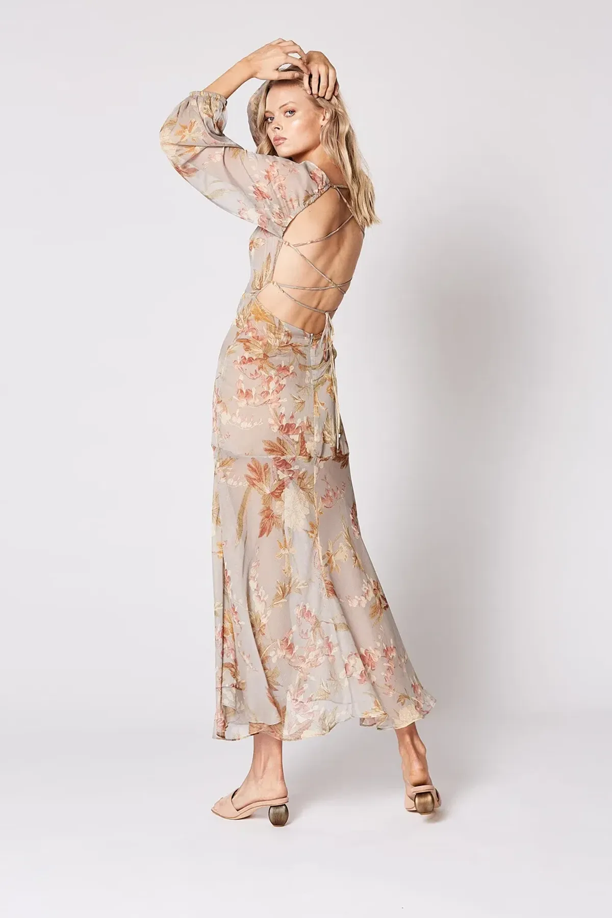 Winona Harmony Tie Back Dress Print Size 6 - Image 3