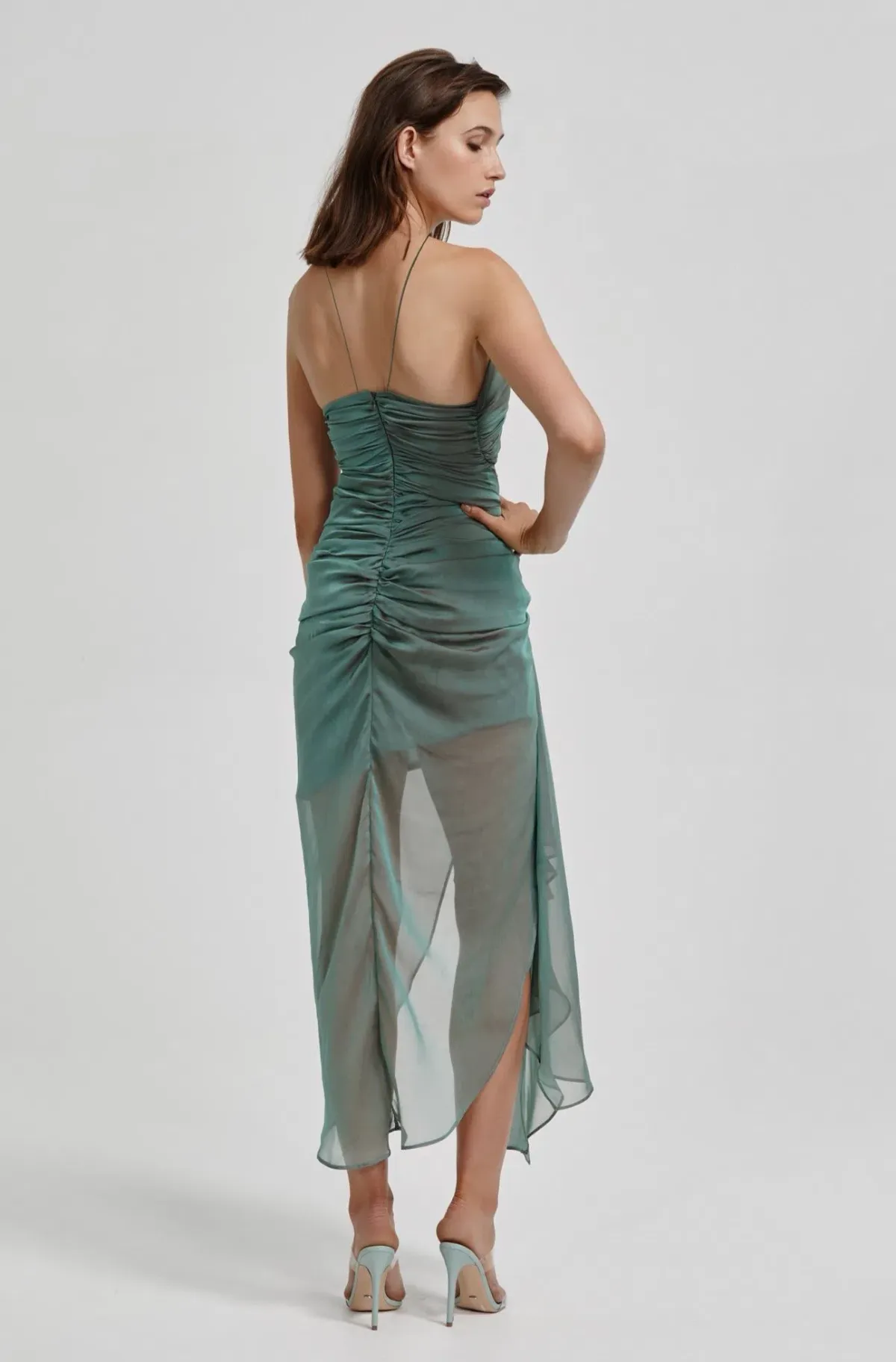 Lexi Renata Dress Green Size 10 - Image 3