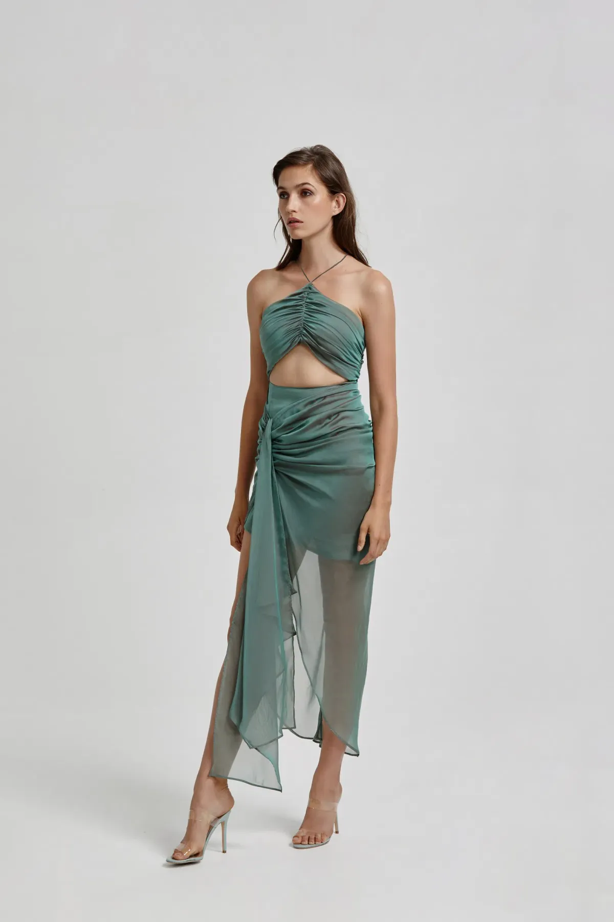 Lexi Renata Dress Green Size 10 - Image 2