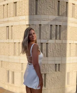 Arcina Ori Valentina Mini Dress Ivory Size 10 for rent on The Volte - image 4