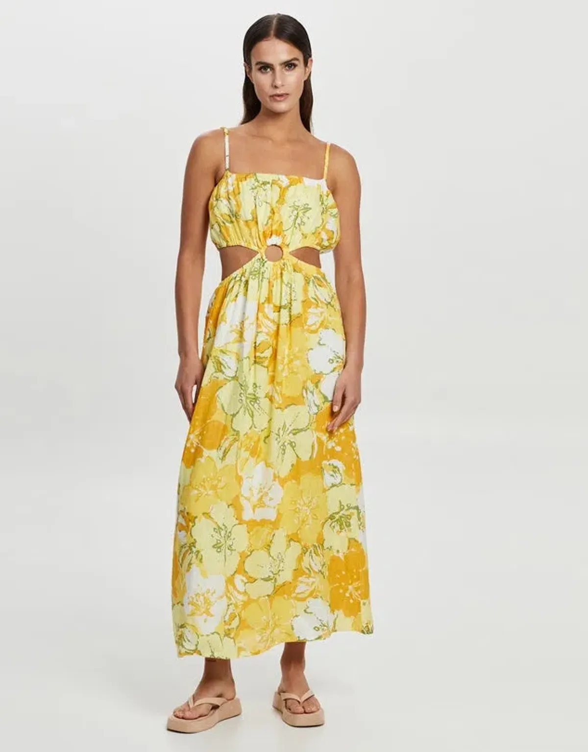 Faithfull the Brand El Rio Maxi Dress Loretta Floral Print Size 10 - Image 1