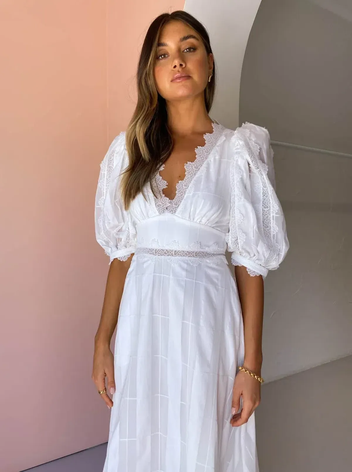 Acler Grampian Dress White Size 10 - Image 9