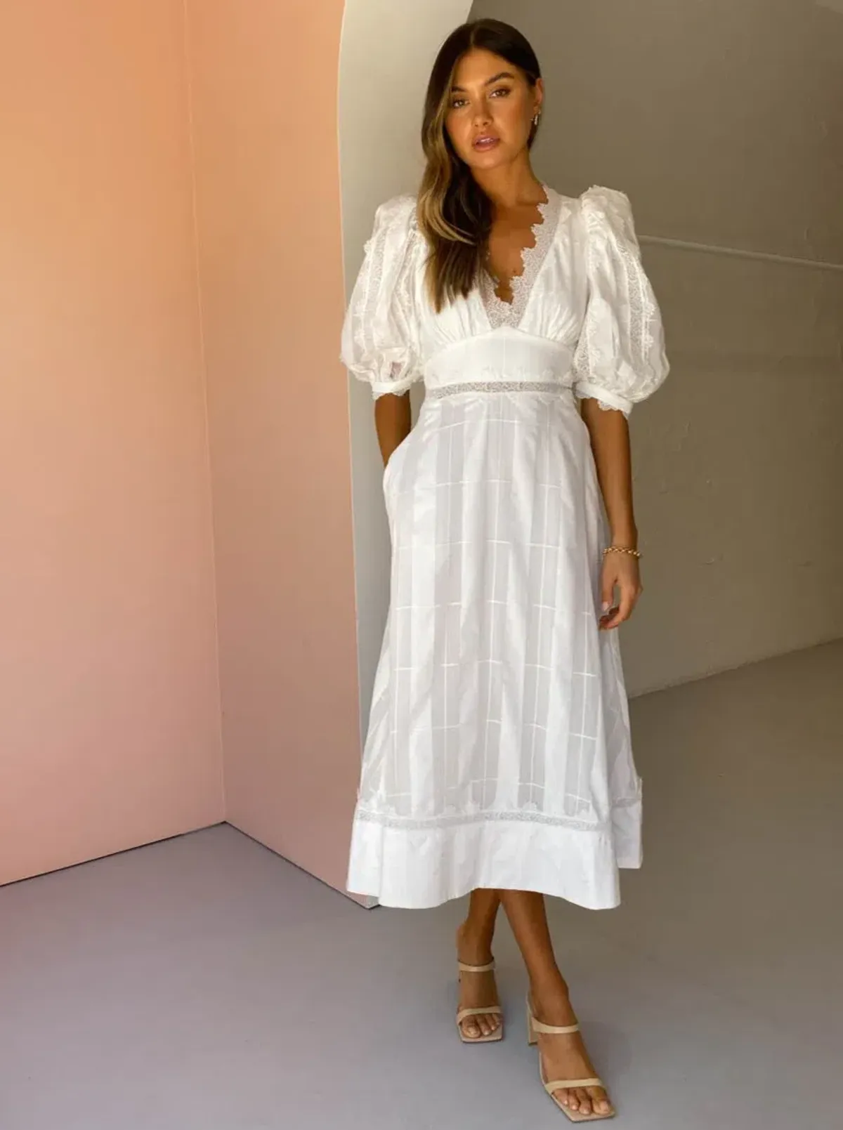 Acler Grampian Dress White Size 10 - Image 8